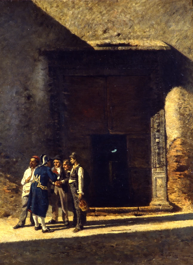 Chiacchiere in Piazza in Piscinula - Galleria Nazionale d’Arte Moderna, Roma